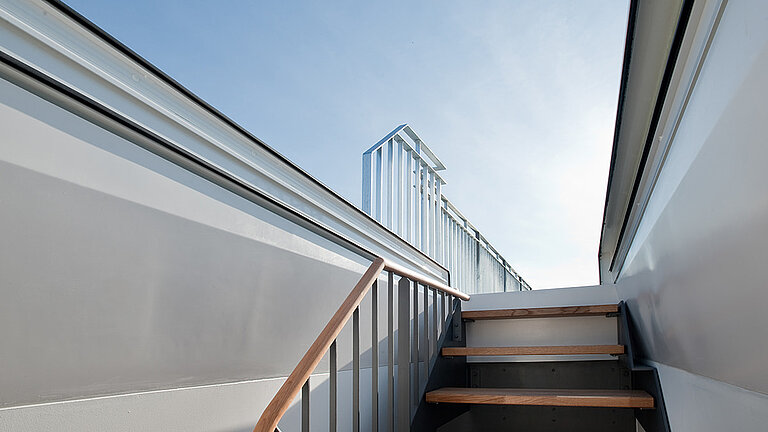 Flachdach Ausstieg