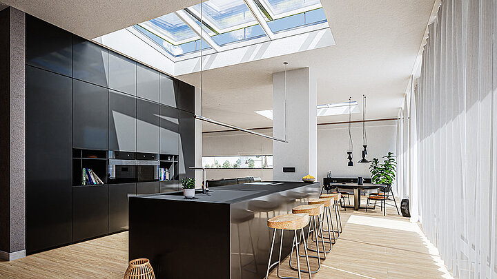Modulares Glasdach MS78 Wohnraum