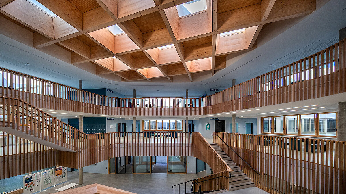 Foyer der Grace-Hopper-Gesamtschule 