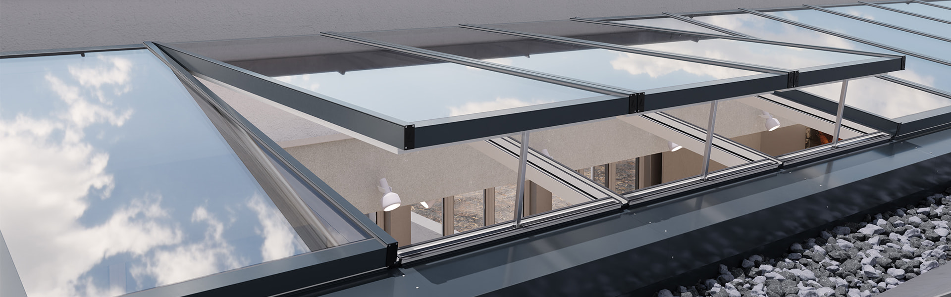 Modulares Glasdach MS78